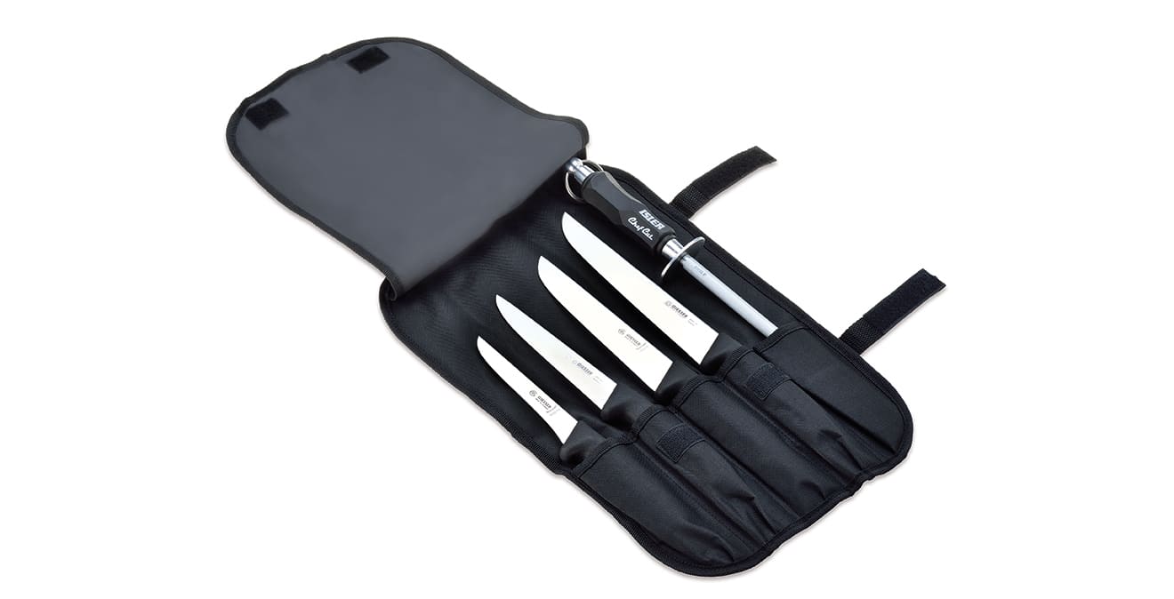 5 részes késkészlet szövettokban