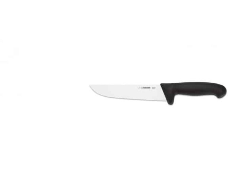 Széles, egyenes pengéjű nyúzó, daraboló kés 18 cm