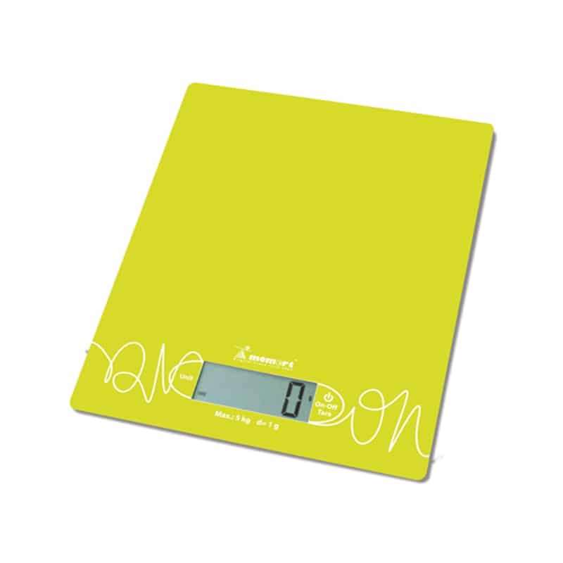 MOMERT Elektronikus üveglapos konyhamérleg (zöld)