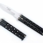 Joker pillangókés fekete markolattal 10 cm