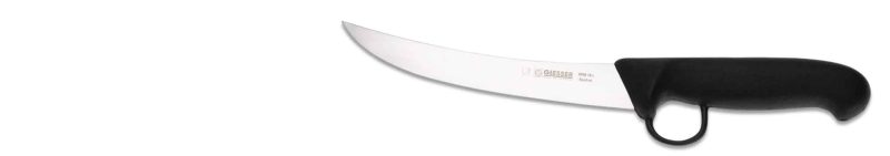 GIESSER , ívelt pengéjű kivágó kés, gyűrűs markolattal 25 cm