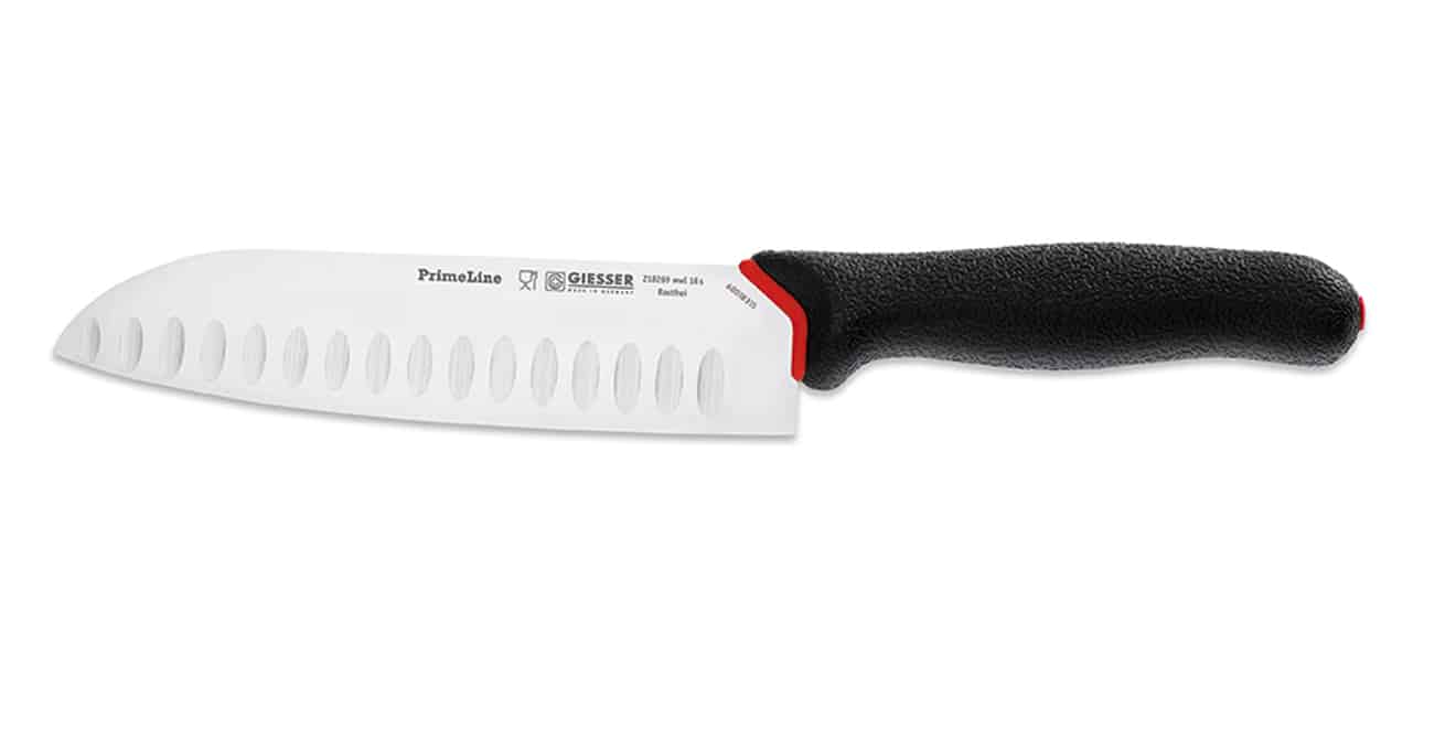 Santoku japán séfkés (PrimeLine konyhai pikkelyes daraboló) 18 cm
