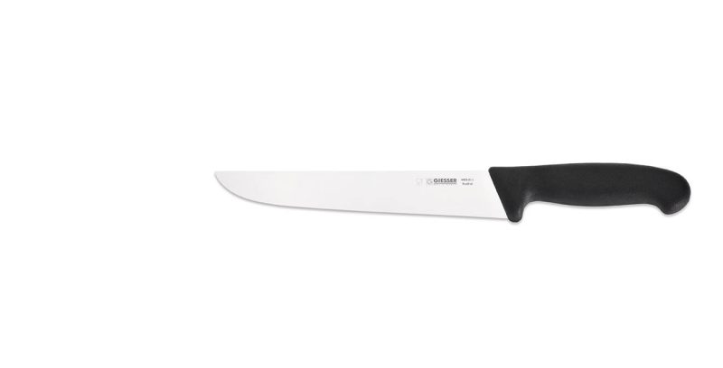 Széles, egyenes pengéjű daraboló kés, 21 cm
