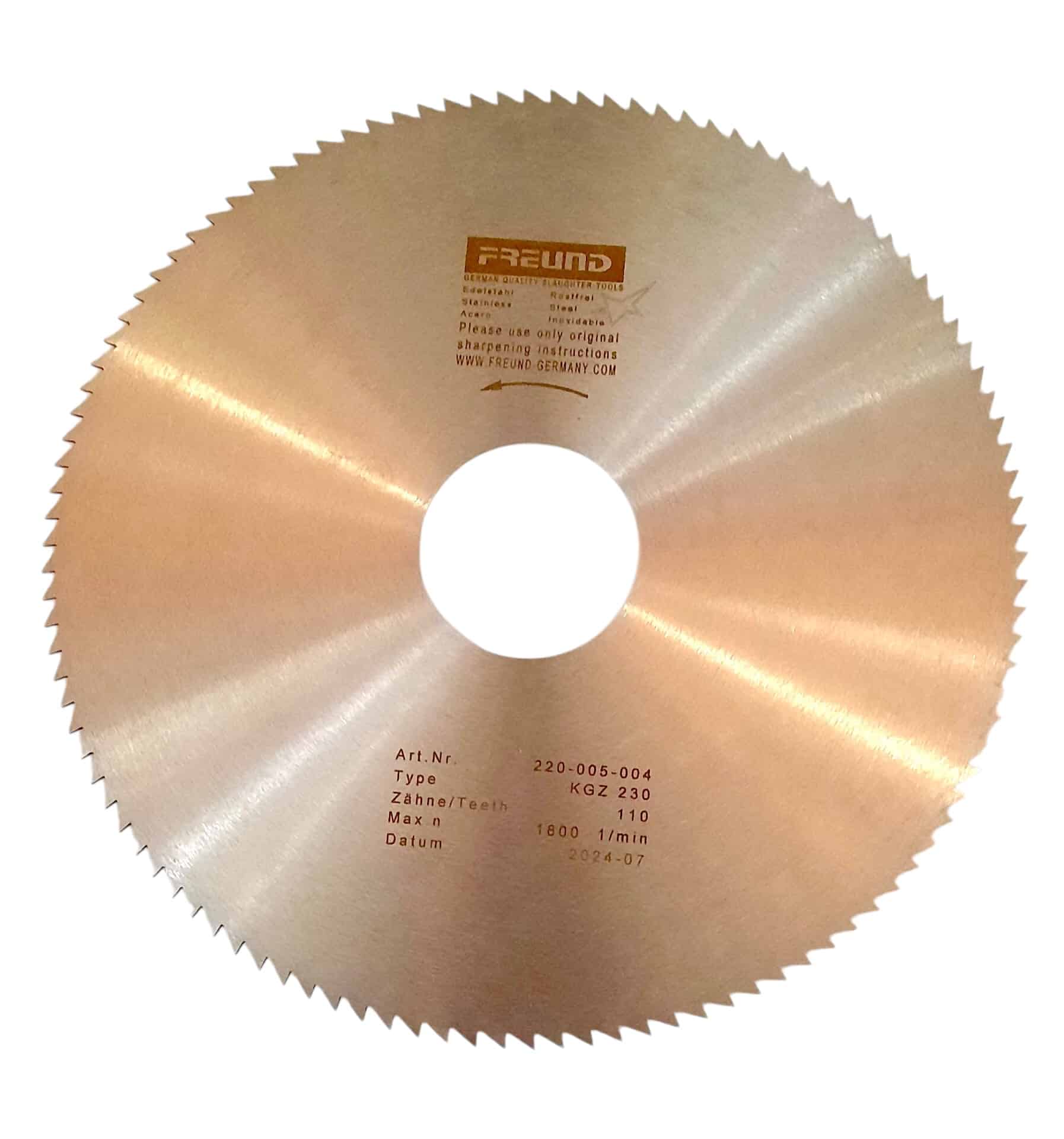 Freund 230/110 körfűrészlap