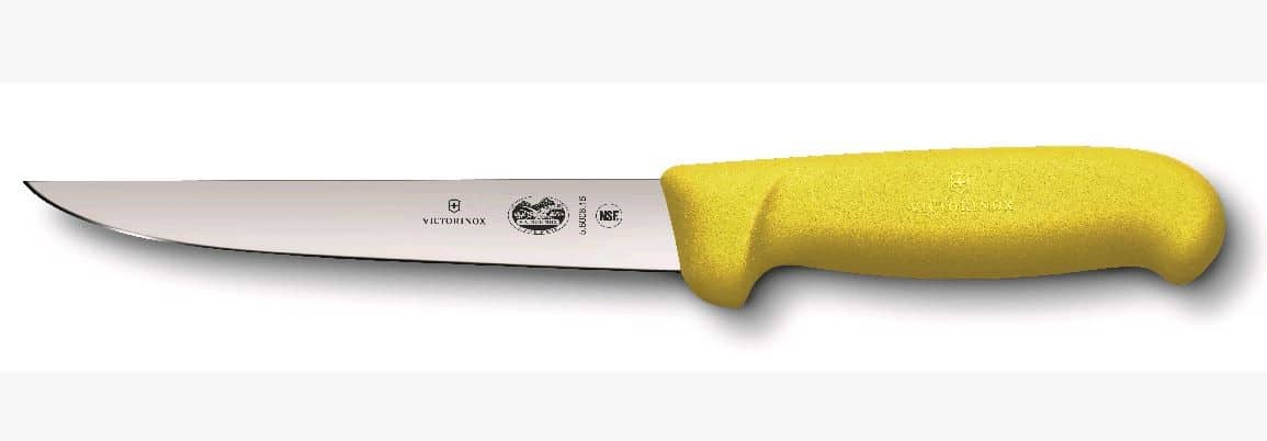 Victorinox egyenes pengéjű  15 cm-es csontozó kés, sárga